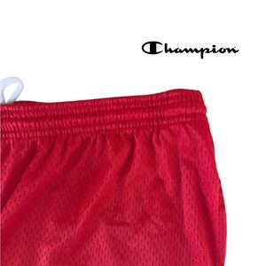 Champion EUC Men’s Mesh Drawstring Shorts Red XL